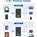 Miniatyrbilde 2 av 5: Bluetooth 5.0-sender og -mottaker 2 i 1 trådløs Bluetoo