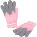 Miniatyrbilde 3 av 5: 1 par rosa 2-6 år hansker vinter høst varm full-finger mitte
