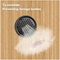 Miniatyrbillede 4 af 5: 8 stk. Rund ventilationsgitter i mesh