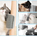 Miniatyrbild 3 av 4: 2 st kattklösare - Kattborste - Hörnmontering - Katt grå