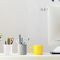 Pikkukuva 2 / 5: (Vaaleanharmaa) Yksinkertainen kynäteline, Nordic Style Desktop Silicone Wat