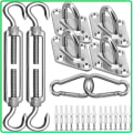 Miniatyrbillede 1 af 5: Solsejl Hardware Kit - 304 Rustfrit Stål Solsejl Monteringssæt