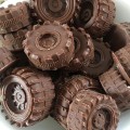 Miniatyrbilde 4 av 5: 3D Rundt Dekk Fondantform - Lastebilhjulformet Silikoneform for Su