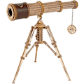 Miniatyrbillede 1 af 5: 3D Teleskop-puslespil til voksne, træ-gør-det-selv-sæt, fødselsdag, jul