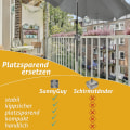 Miniatyrbillede 4 af 5: 4smile Parasol til altanrækværk - til rektangulære parasoller