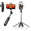 Miniatyrbillede 1 af 5: Selfie Stick Tripod med Fill Light, 40\" Udtrækkelig Mobiltelefon Tri