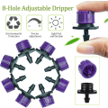 Miniatyrbilde 2 av 5: 10 stk justerbar vanningsdrypper, vanningssprinklerhode I