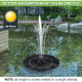 Miniatyrbilde 5 av 5: Solcelledrevet fontenepumpe 3W, 4 i 1 for solcelledrevet fontene, 3W solcelledrevet dam P