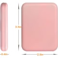Pikkukuva 3 / 5: Vaaleanpunainen taskupeili, 1x/2x suurennos, LED-meikkikompakti matkoille