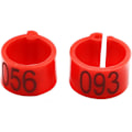 Miniatyrbillede 3 af 5: 100 stk./pose 16MM 001-100 nummererede plastik fjerkræ flerfarvede Goo