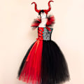 Miniatyrbilde 5 av 5: OBEEII Maleficent Kostyme Jenter Halloween Karneval Tutu Kjole med