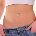 Miniatyrbillede 5 af 5: 6PCS Kirurgisk Stål Dangle Navle Piercing Bar Buet Bar