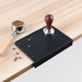 Miniatyrbillede 3 af 5: Kaffe Tamper Måtte Tampe Hvileholder Hjørne Kantpude Sort Offic