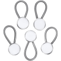Miniatyrbilde 1 av 5: Hvite metallkrageforlengere - Elastiske forlengere for skjorter
