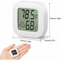 Miniatyrbillede 2 af 5: 5 stk. Mini bærbar LCD termometer hygrometer indendørs temperatur