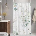 Miniatyrbillede 4 af 4: 120x180 cm, Eucalyptus bruseforhæng, grønt blad plante bruseforhæng