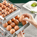 Miniatyrbilde 2 av 5: Eggbeholder, plastskål, dobbelt lag, for kjøleskap, egg