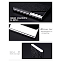 Miniatyrbild 5 av 5: Visitkortshållare, Slim Professional 2-Pack PU Läder + Fläck