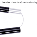 Miniatyrbillede 5 af 5: Nordiske gangstave - teleskopisk justerbare - 2 stk. - pro