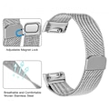 Miniatyrbillede 4 af 5: Milanese Loop armbånd til Fitbit Charge 5 / 6 - Sølv