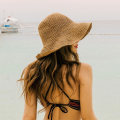 Miniatyrbilde 3 av 5: Solhatter Foldbar Hevet Bredbremmet Halmhatt Solhatt Sommer Strand H