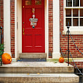 Miniatyrbillede 3 af 5: 3 stk. Halloween træhængeskilt, Liwein trægræskar skilt