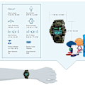Miniatyrbild 5 av 5: Digitala barnklockor, pojkar sport militärklocka med alarm/timer