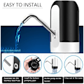 Miniatyrbild 3 av 3: Vattenflaskpump 5 Gallon Vattenflaskedispenser med USB-laddning Automatisk pump för utomhus eller kök (Svart)