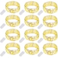 Miniatyrbild 1 av 3: 12-pack Fe-lampor med 20 LED-lampor, vattentäta Fe-lampor, batteridrivna mikrotrådsstjärnlampor, varmvitt