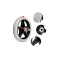 Miniatyrbild 4 av 5: 2-pack 6-tums gummihjul för rullstol, rollator,