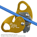 Miniatyrbillede 4 af 5: Klatre Descender Selvbromsende Stop Descender Sikringsudstyr Profe