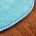 Miniatyrbillede 3 af 3: Tatami-måtter, runde stuegulvtæpper, soveværelse skridsikre måtter (1 stk 80*80cm havblå)