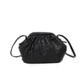 PU Machine Bag Sachi Cloud mini læderhåndtaske sort