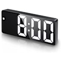 Miniatyrbild 1 av 5: Svart (uppgraderad version) LED digital väckarklocka, elektroniskt skrivbord