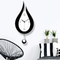 Miniatyrbild 5 av 5: Xintang Tyst Väggklocka Vattendroppe Pendelklocka Modern Design