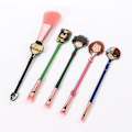 Miniatyrbild 5 av 5: My Hero Academia Makeup-borstar Set, Rosa Syntetisk Mjuk Fiber Br