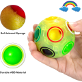 Miniatyrbillede 3 af 5: Magisk regnbue puslespil bold, sjov fidget bold puslespil spil dekomprimer