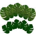 Miniatyrbilde 4 av 5: 24 stk kunstige myke palmeblader bladsimulering tropiske planter