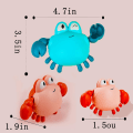 Miniatyrbillede 2 af 5: Badefjollegetøj til småbørn, søde badelegetøj i form af krabber til babyer