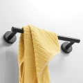 Miniatyrbilde 5 av 5: Matt sort håndkleholder, håndkleholder i rustfritt stål for bad