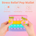 Miniatyrbild 4 av 5: Pop Purse Plånboksväska för Flickor Kvinnor Fidget Pops Poppet It Söt M