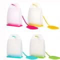 Miniatyrbild 1 av 5: Silikonteinfuser, 4-pack lösa teblad filterpåsar sil