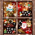 Miniatyrbild 1 av 5: Statisk UV Santa Claus Snowman Snowflake Väggdekor Jul De