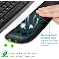 Miniatyrbillede 4 af 5: Håndledsstøtte til tastatur, Memory Foam håndledsstøtte til tastatur, glat F