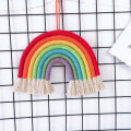 Miniatyrbild 3 av 5: Regnbågsväggbonad i macramé, gobeläng för boho-dekoration pojkar R