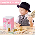 Miniatyrbillede 4 af 5: Automatisk elektronisk børnekasserer - Med adgangskode - Pink