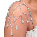Miniatyrbilde 4 av 4: 1PCS Mesh Pendant Skulderstropp Luksus Kvinner Smykker Rhinestone