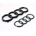 Miniatyrbillede 1 af 5: AUDI GLOSS BLACK BRANDS SIGNED DÆK FORAN OG BAGTIL A1 A3 A4 A5 2