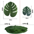 Miniatyrbilde 5 av 5: 24 stk kunstige myke palmeblader bladsimulering tropiske planter