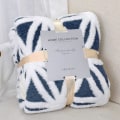 Miniatyrbilde 1 av 3: King Size Fleece Teppe Multipurpose Throw Sofa Teppe for Fluffy Soft Extra Large Throw Seng (Navy, 130*160)